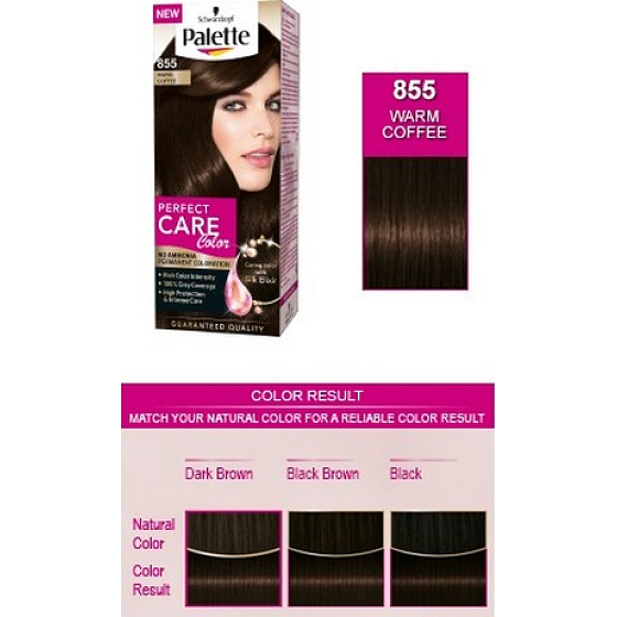 Palette Perfect Color Care farba na vlasy 855 Horúca káva