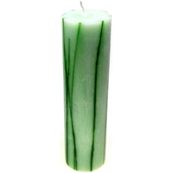 Lima Rustik aromatický vonná sviečka zelená valec 70 x 300 mm 1 kus