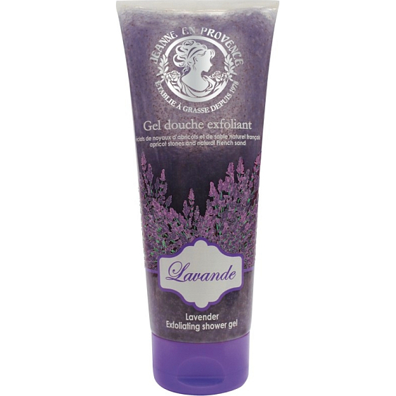Jeanne en Provence Lavande Levanduľa sprchový peelingový gél 200 ml