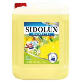 Sidolux Universal Soda Svieži citrón umývací prostriedok na všetky umývateľné povrchy a podlahy 5 l