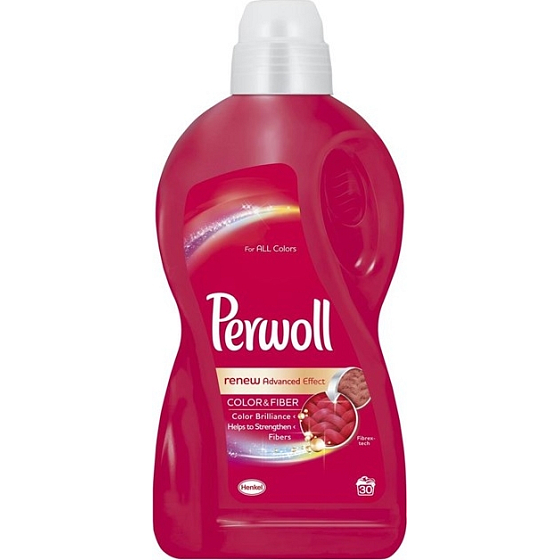 Perwoll Color & Fiber prací gél na farebné prádlo, ochrana pred stratou tvaru a zachovanie intenzity farby 30 dávok 1,8 l