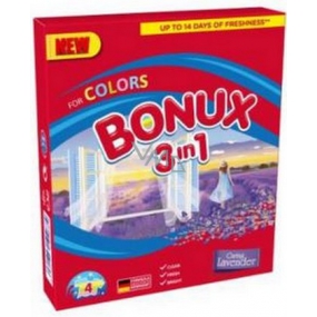 Bonux Color Lavender 3v1 prací prášok na farebnú bielizeň 4 dávky 300 g
