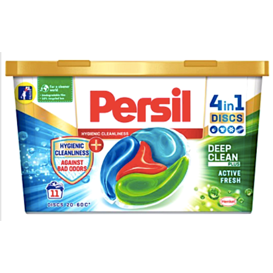 Persil Discs 4v1 kapsule na pranie, všetky druhy bielizne aj na športové oblečenie box 11 dávok 275 g