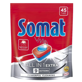 Somat All in 1 Extra tablety do umývačky riadu 45 tabliet 819g