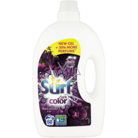 Surf Black Midnight prací gél na tmavé prádlo 60 dávok 3 l