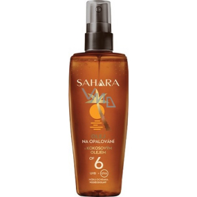 Astrid Sahara OF6 vodeodolný olej na opaľovanie s kokosovým olejom sprej 150 ml