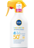 Nivea Sun Babies & Kids Sensitive Protect OF50 5v1 sprej na opaľovanie pre deti 270 ml
