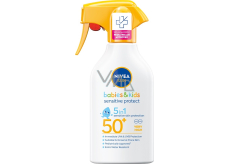 Nivea Sun Babies & Kids Sensitive Protect OF50 5v1 sprej na opaľovanie pre deti 270 ml