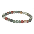 Heliotrop / Bloodstone matný náramok elastický prírodný kameň, guľôčka 6 mm / 16 -17 cm, kameň odvahy