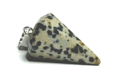 Jaspis dalmatínske kyvadlo prírodný kameň 2,2 cm, kameň pozitívnej energie