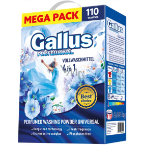 Gallus Universal Box 4v1 prací prášek univerzální 110 dávek 6,05 kg