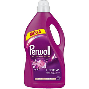 Perwoll prací gel Mega Renew Blossom 75 praní, 3750 ml