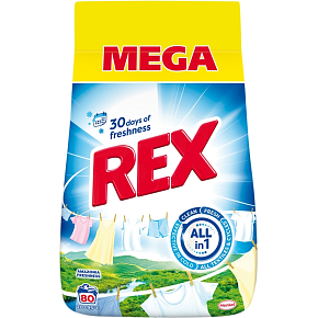 Rex Amazonia Freshness prací prášok, 80 pranie