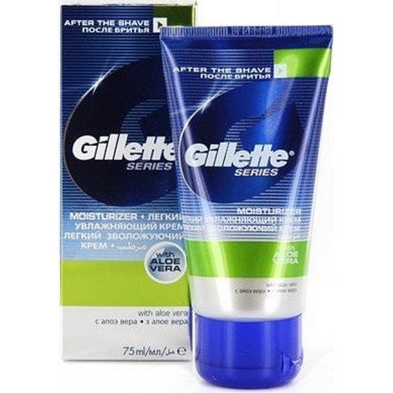 Gillette Series Aloe Vera hydratačný krém po holení, pre mužov 75 ml