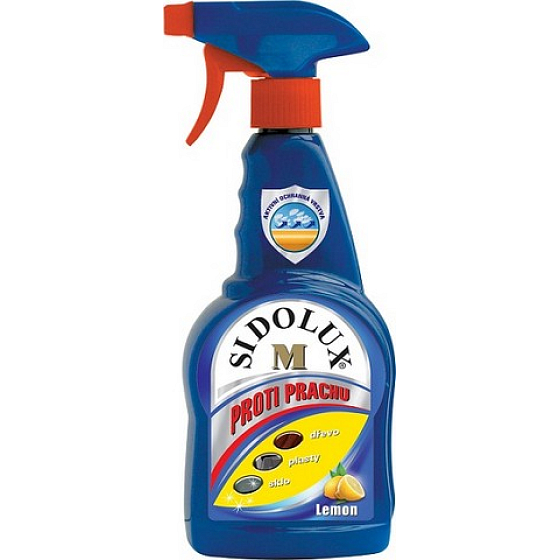 Sidolux M na nábytok Citron Hypoalergénne antistatický sprej proti prachu s vôňou citrónu 400 ml rozprašovač
