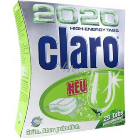 Claro 2020 High Energy Tabs - 25 multifunkčných tabliet do umývačky