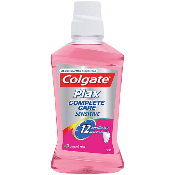 Colgate Plax Complete Care Sensitive Smooth Mint ústna voda 500 ml