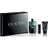 Gucci Guilty Black toaletná voda 90 ml + sprchový gél 50 ml + toaletná voda 8 ml, darčeková sada