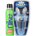 Nike Green Man dezodorant sprej pre mužov 200 ml + pánsky holiaci strojček, darčeková sada