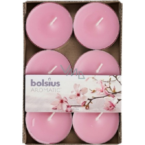 Bolsius Aromatic Maxi Magnolia - Magnolie vonné čajové sviečky 6 kusov, doba horenia 8 hodín