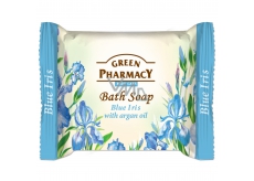 Green Pharmacy Modrý Iris a Arganový olej toaletné mydlo 100 g