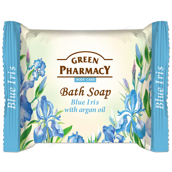 Green Pharmacy Modrý Iris a Arganový olej toaletné mydlo 100 g