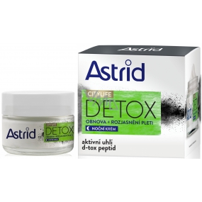 Astrid CityLife Detox obnovujúci rozjasňujúci nočný krém 50 ml