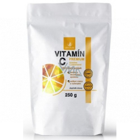 Allnature Vitamín C Premium 100% čistý prášok na podporu imunity a zníženie únavy a vyčerpania, doplnok stravy 250 g