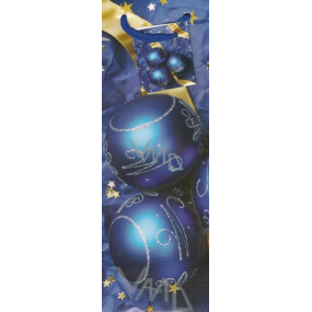 Nekupto Darčeková papierová taška na fľašu 33 x 10 x 9 cm Banky 1 kus 465 40 ALH