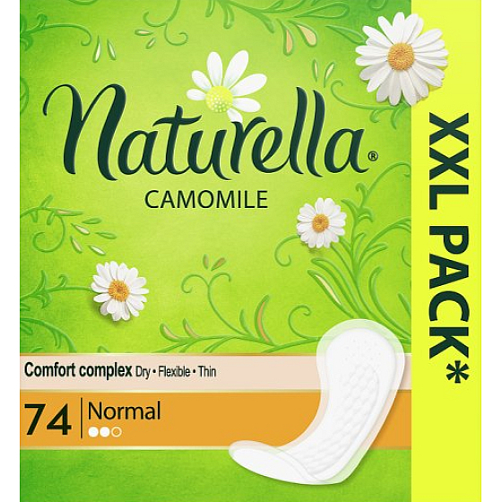 Naturella Normal intímne vložky s harmančekom 74 kusov