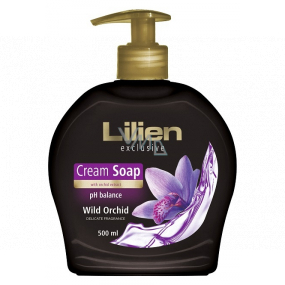 Lilien Exclusive Wild Orchid krémové tekuté mydlo dávkovač 500 ml