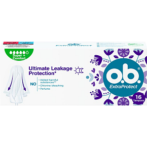 O.B. ExtraProtect Super Plus tampóny, 16 ks