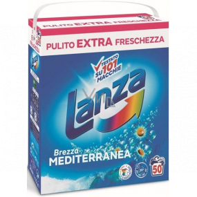 Lanza Brezza Mediterranea - Mediterranean Breeze prací prášok na bielu a farebnú bielizeň 50 dávok 3,125 kg