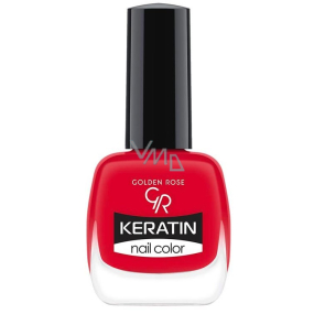 Golden Rose Keratin Nail Color Lak na nechty 36 Červená farba 10,5 ml