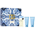 Dolce & Gabbana Light Blue toaletná voda 50 ml + sprchový gél 50 ml + telový krém 50 ml, darčeková sada pre ženy