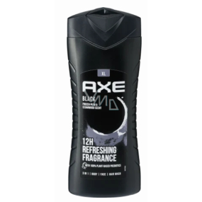 Axe Black 3v1 sprchový gél na telo, vlasy a tvár pre mužov 400 ml