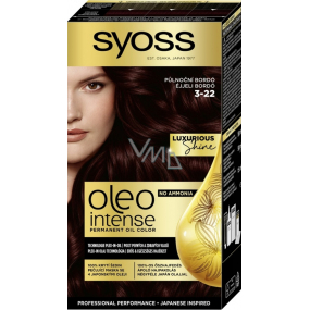 Syoss Oleo Intense Color farba na vlasy bez amoniaku 3-22 Midnight burgundy