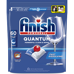 Finish tablety do umývačky Quantum All in 1, 60 ks