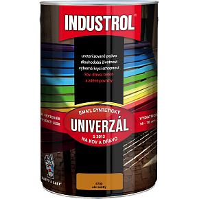 Industrol S2013 univerzál lesk vrchná farba na kov a drevo, 6700 okr svetlý, 4 l