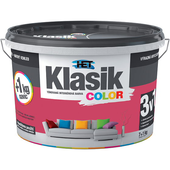 Het Klasik Color maliarska farba, 0897 vínová, 7+1 kg