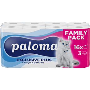 Paloma 3vrstvový toaletný papier Exclusive Soft Decor, 16 rolí