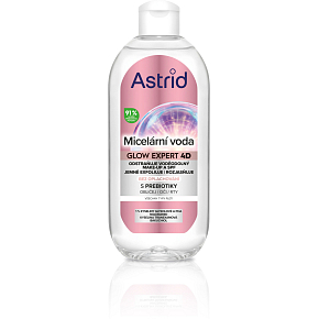 Astrid Glow Expert 4D micelárna voda na rozjasnenie pleti 400 ml