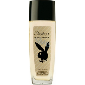 Playboy Play It Lovely parfumovaný dezodorant sklo pre ženy 75 ml