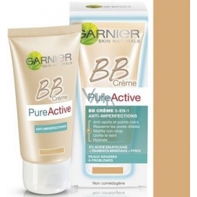 Garnier Skin Naturals Pure Active BB cream krém proti nedokonalostiam 5v1 SPF15 Medium 50 ml