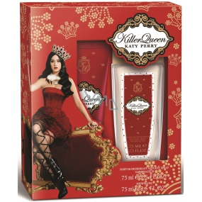 Katy Perry Killer Queen parfumovaný dezodorant sklo pre ženy 75 ml + sprchový gél 75 ml, darčeková sada