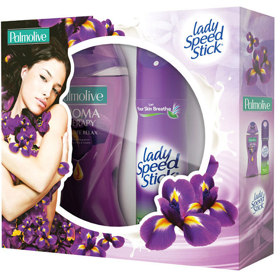 Palmolive Vôňa kvetov Absolute Relax sprchový gel 250 ml + antiperspirant sprej 150 ml, kozmetická sada