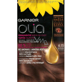 Garnier Olia farba na vlasy bez amoniaku 6.15 Ľadová svetlo hnedá