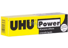 Uhu Power Transparent Číre univerzálne vodeodolné kontaktné lepidlo veľmi pevné 42 g