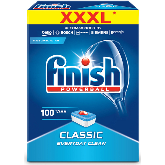 Finish Classic tablety do umývačky riadu 100 kusov