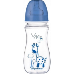 Canpol babies EasyStart Fľaša plastová 12+ mesiacov modrá bez BPA 300 ml